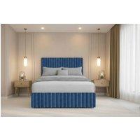 Chester & Oakley Ravello Plush Divan 2 Drawers Left Side 12Footboard 54Headboard in Navy | Size: Double