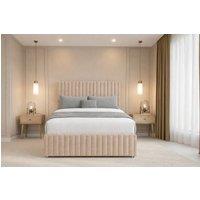 Chester & Oakley Ravello Plush Divan 2 Drawers Right Side 12Footboard 54Headboard in Stone | Size: Small Double
