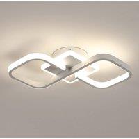 Pheashine Modern White Square LED Ceiling Light, 36W 4500K Neutral White 220V