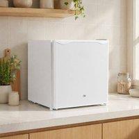 STILVORA 46L Countertop Fridge with Lockable Door in Cream White