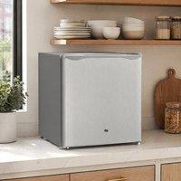 STILVORA Countertop Fridge 46L Lockable with Chill Box Grey