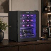 STILVORA 16-Bottle Wine Cooler Fridge with Touch Panel Black
