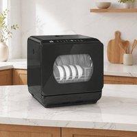 STILVORA Compact Dishwasher 4 Place Settings with 6L Water Tank in Black