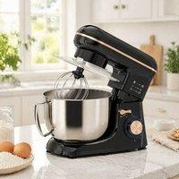 STILVORA Kitchen Stand Mixer 4.5L with 6 Speeds & Pulse in Black