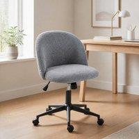 STILVORA Office Chair with Wheels & Adjustable Height in Grey