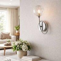 Pagazzi Hadley 1 Light Polished Chrome Wall Light in Silver
