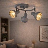 Pagazzi Costello Matt Grey 3 Light Ceiling Spotlight