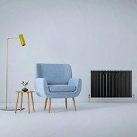 Monstershop Designer Flat Panel Radiators Matt Black 600mm x 910mm