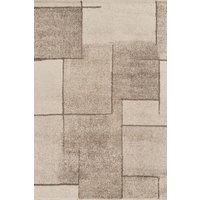 Desire Rugs Rhodes Modern Living Room Simple Geometric Rugs -Sketch in Beige | Size: 160 cm x 230 cm