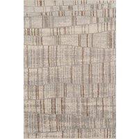 Desire Rugs Rhodes Modern Living Room Simple Geometric Rugs -Hatch in Grey | Size: 160 cm x 230 cm