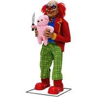 Samuel Alexander 4ft Tall Lunging Animated Clown Halloween Animatronic Decoration
