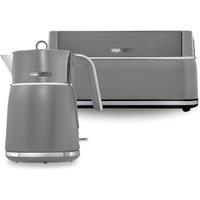 Morphy Richards Signature Grey 1.5L Kettle & 4 Slice Toaster Set