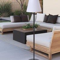 Wyld and Coco Outdoor LED Solar Floor Lamp IP54 Waterproof Remote Control in White
