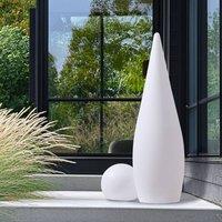Wyld and Coco White Outdoor LED Floor Lamp IP54 Waterproof with Remote