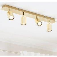 Wyld and Coco Gold 4-Light Adjustable Spotlight Ceiling Lamp