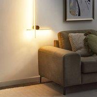 Wyld and Coco 90cm Wall Lamp Gold Aluminium Black Iron Base Modern LED Lighting