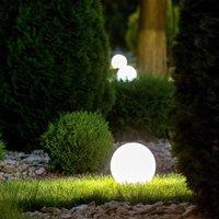 Wyld and Coco 26cm Outdoor LED Ball Lamp IP67 Waterproof with Remote in White