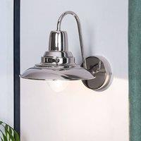 Wyld and Coco Silver Metal Wall Lamp - Industrial Sconce