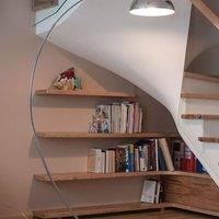 Wyld and Coco Arc Floor Lamp 188 cm Silver Chrome Modern