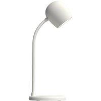 Kreafunk Ellie Lamp with Wireless Charger & Bluetooth Speaker - White