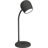 Kreafunk Ellie Lamp with Wireless Charger & Bluetooth Speaker - Black