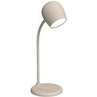 Kreafunk Ellie Lamp with Wireless Charger & Bluetooth Speaker - Ivory Sand