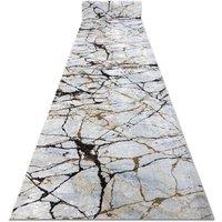 RugsX Anti-Slip Lotus Runner in Beige | Size: 100 cm x 330 cm