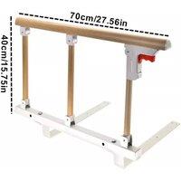 FLAVORA Foldable 3 Section Bed Assist Rail in White