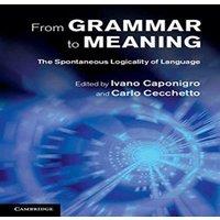 Cambridge University Press From Grammar to Meaning: The Spontaneous Logicality of Language