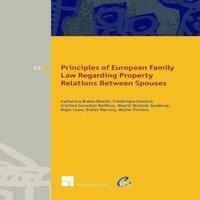 TBD Principles of European Family Law Regarding Property Relations