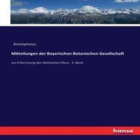 Anonymous Mitteilungen der Bayerischen Botanischen Gesellschaft :zur