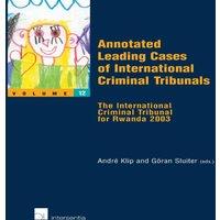 TBD Annotated Leading Cases of International Criminal Tribunals