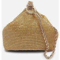 Where's That From Women's 'Lore' Diamante Pouch Bag with Chain Detail Handle in Gold