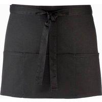Premier Women's Colours 3 Pocket Apron Workwear in Black