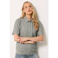 Long Tall Sally Women's Tall Brushed Short Sleeve Jacket in Grey | Size: 12