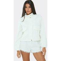 EGO Women's Hooded Long Sleeve Hooded Jacket in White | Size: 6