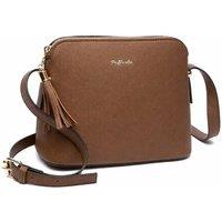 Raffaella Women's Pyramid Cross-Body Bag in Brown