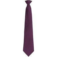 Premier Men's Fashion "Colours" Work Clip On Tie in Purple