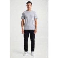 CICAY Men's Open Hem Drawstring Joggers - Cotton Blend Straight Leg in Black | Size: 5XL