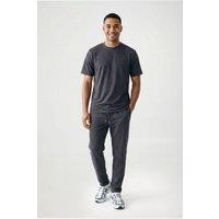 CICAY Men's Open Hem Drawstring Joggers - Cotton Blend Straight Leg in Charcoal | Size: 2XL