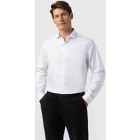 Alexandre Silver Label Men's Tailored Stretch Shirt in White | Size: 17.5 in