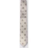 Alexandre Silver Label Men's Hexagon Medallion Tie in Nude