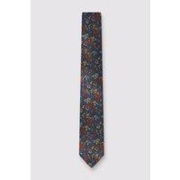 Antique Rogue Men's Floral Tie in Dark Blue