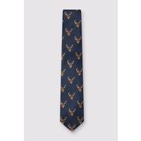 Antique Rogue Men's Patterned Tie in Dark Blue