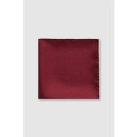 Alexandre Silver Label Men's Pocket Square in Burgundy