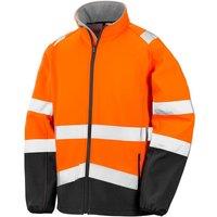 SAFE-GUARD by Result Men's Printable Safety Soft Shell Jacket in Burnt Orange | Size: 3XL