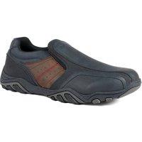 Pavers Men's Wide Fit Cushioned Slip On Shoes in Navy | Size: 12