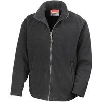 Result Men's Horizon High Grade Microfleece Jacket in Black | Size: 2XL
