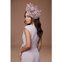 Coast Women's Loop & Feather Upturn Disc Fascinator in Lilac