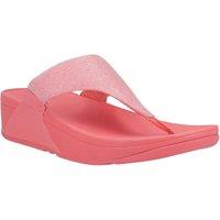 FitFlop Women's Lulu Shimmerlux Toe Post Sandals in Rose | Size: 7